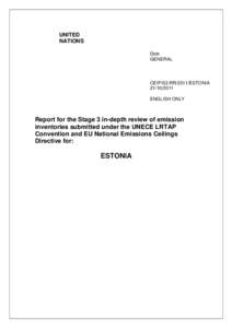 UNITED NATIONS Distr. GENERAL  CEIP/S3.RR/2011/ESTONIA