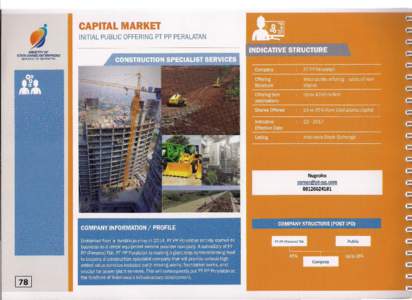 CAPITAL MARKET INITIAL PUBLIC OFFERING PT PP PERALATAN MINISTRY OF STATE OWNED ENTERPRISES REPUBLIC OF INDONESIA