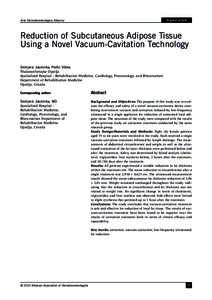 Reduction of Subcutaneous Adipose Tissue Using a Novel Vacuum-Cavitation Technology-ReprintRequest.pdf