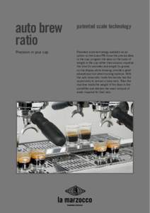 auto brew ratio Precision in your cup. patented scale technology