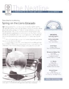 Texas Map Society Meeti ng  Spring on the Lla no Estacado J I