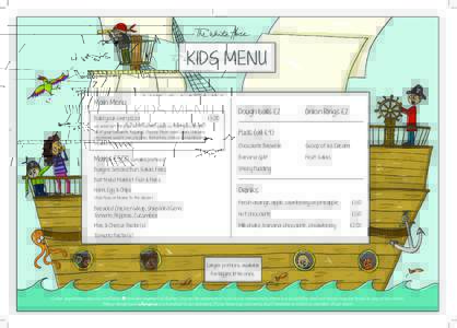 KIDS MENU Main Menu Build your own pizza we send out the base with tomato sauce so that you can add all of your favourite toppings. Choose from ham, olives, chicken, pepperoni, sweetcorn, peppers, tomatoes, cheese & mush
