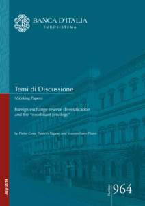 Temi di Discussione (Working Papers) Foreign exchange reserve diversification and the “exorbitant privilege”