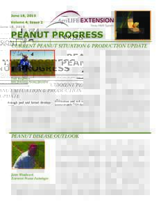 June 18, 2010 Volume 4, Issue 2 PEANUT PROGRESS CURRENT PEANUT SITUATION & PRODUCTION UPDATE