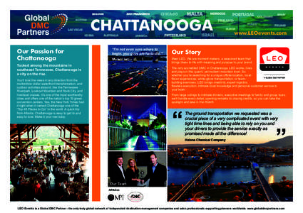 CHATTANOOGA Our Passion for Chattanooga www.LEOevents.com