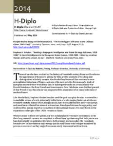 2014  H-Diplo Review Essay