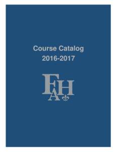 Course CatalogPage 1  TABLE OF CONTENTS