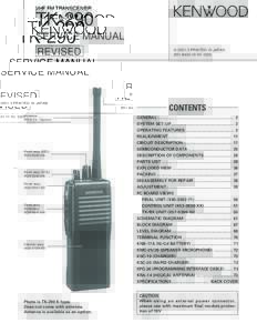 VHF FM TRANSCEIVER  TK-290 SERVICE MANUAL REVISED