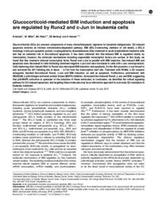 Citation: Cell Death and Disease[removed], e349; doi:[removed]cddis[removed] & 2012 Macmillan Publishers Limited All rights reserved[removed]www.nature.com/cddis  Glucocorticoid-mediated BIM induction and apoptosis