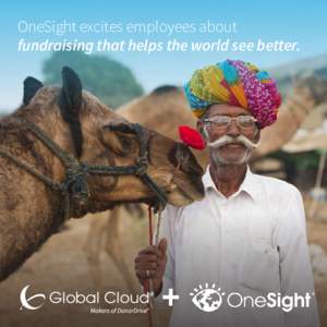 OneSight excites employees about fundraising that helps the world see better. OneSight is a powerful example of how Luxottica took their core business function and translated it directly into a cause. Starting their mis