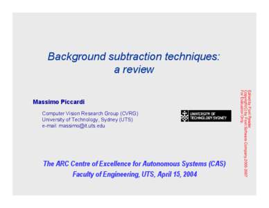 Background subtraction techniques: a review