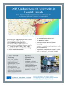 DHS Graduate Student Fellowships in Coastal Hazards from the Coastal Hazards Center of Excellence at the University of North Carolina at Chapel Hill  Hurricane Sandy Storm Surge Predicted Using ADCIRC