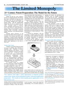 The Limited Monopoly - 21st Century Patent Preparation