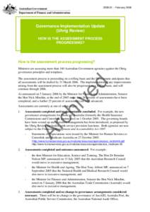 Microsoft Word - Governance Implementation Update No.2 _feb 06_.doc
