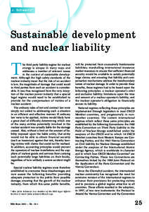J. Schwartz*  Sustainable development and nuclear liability  T