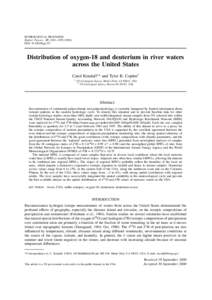 Water / Chemistry / Matter / Hydrology / Environmental isotopes / Bioindicators / Hydraulic engineering / Proxy / Deuterium / 18O / Contour line / Vienna Standard Mean Ocean Water