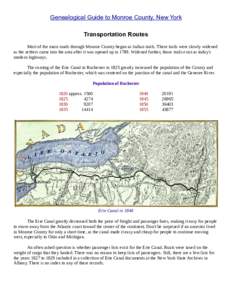 Genealogical Guide to Monroe County, NY - chapter16 - Transportation Routes