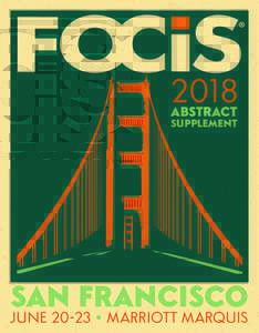 2018 ABSTRACT SUPPLEMENT  SAN FRANCISCO