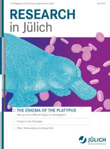 The Magazine from Forschungszentrum Jülich  RESEARCH in Jülich  :: THE ENIGMA OF THE PLATYPUS