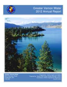 Greater Vernon Water 2012 Annual Report