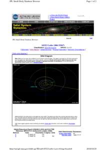 Planetary science / Comet Lulin / Orbital elements / 145523 Lulin / Orbit / Solar System / Comets / Celestial mechanics / Main Belt asteroids / Astronomy