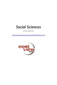 Social Sciences © East View Press http://www.eastviewpress.com/Journals/SocialSciences.aspx Transition to New Economic Strategy