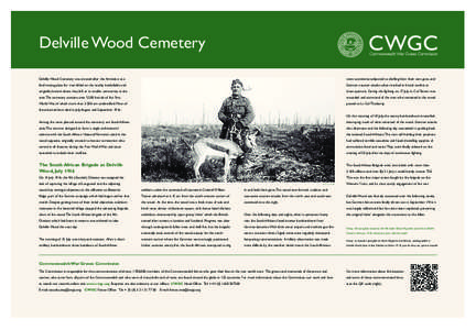 Delville Wood Cem_Layout[removed]:48 Page 1  Delville Wood Cemetery Delville Wood Cemetery was created after the Armistice as a  were sometimes subjected to shelling from their own guns, and