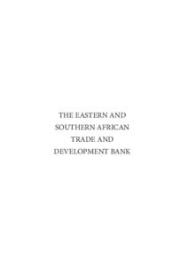 THE EASTERN AND SOUTHERN AFRICAN TRADE AND DEVELOPMENT BANK  CHARTER