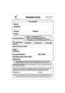 Microsoft PowerPoint - Donation Form