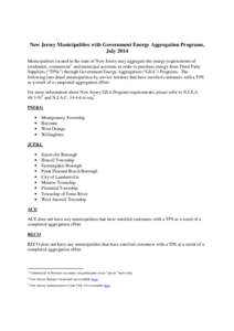 EDC Municipal Aggregation Programs - July[removed]04