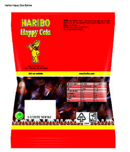 Haribo Happy Cola Bottles  Haribo Sour Cherries Haribo Strawbs