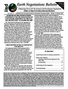 iisd Vol. 24 No. 57 Earth Negotiations Bulletin  ITTA-2