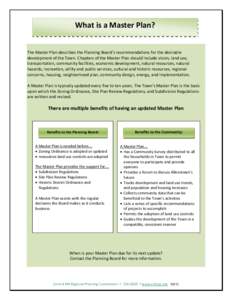 Microsoft Word - What is a Master Plan Public Information Sheet 09-11