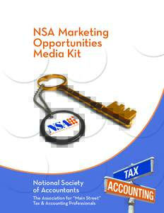 NSA Marketing Opportunities Media Kit National Society of Accountants