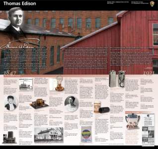 Thomas Edison  Thomas Edison National Historical Park New Jersey