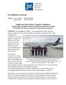 Microsoft Word - Media Release Taxiway Alpha[removed]