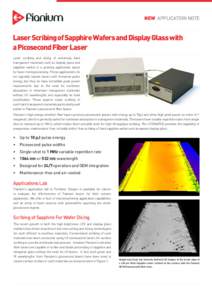 Optics / Electromagnetic radiation / Laser science / Photonics / Laser / Wafer dicing / Fiber laser / Ultrashort pulse / Sapphire / Ultraviolet / Laser cutting / Terahertz time-domain spectroscopy