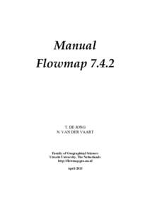 Manual FlowmapT. DE JONG N. VAN DER VAART
