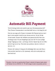 Chesnee Auto Bill Pay WEB.indd