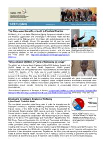 SCIH Update  April/May 2012 Swiss Centre for International Health