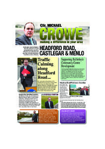 headford road:Layout[removed]:31 Page 1  For the past 5 years Cllr. Michael J Crowe has worked as an elected representative of your area. He is asking that you re-elect him in the