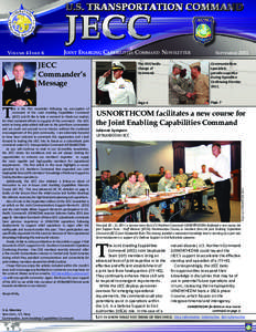 Volume 4 Issue 6	  Joint Enabling Capabilities Command Newsletter JECC Commander’s
