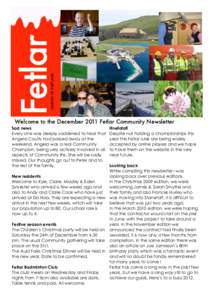 GARDEN OF SHETLAND  Fetlar Welcome to the December 2011 Fetlar Community Newsletter Sad news Every one was deeply saddened to hear that