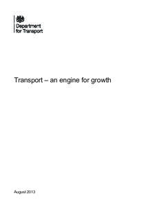 Transport – an engine for growth