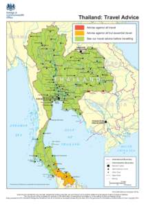 Thailand: Travel Advice Advise against all travel Chiang Rai BURMA