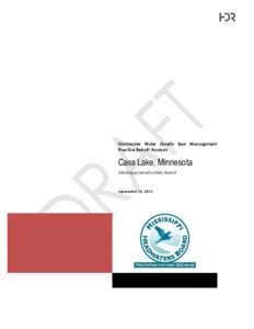 Stormwater Water Quality Best Management Practice Retrofit Analysis Cass Lake, Minnesota Mississippi Headwaters Board