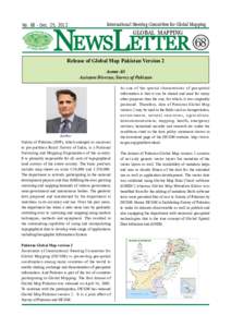 NEWSLETTER 68  NoDec. 25, 2012 International Steering Committee for Global Mapping
