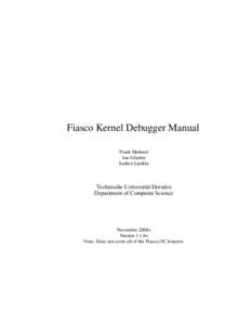 Debuggers / Debugging / Breakpoint / Program animation / Interrupt descriptor table / Kernel debugger / Linux kernel / Trap / Ring / Computing / Computer architecture / Software