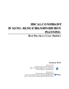 Fiscal Constraint/Long Range Financial Planning