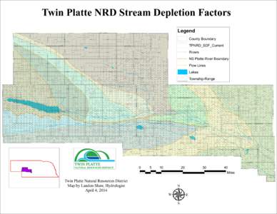 Twin Platte NRD Stream Depletion Factors